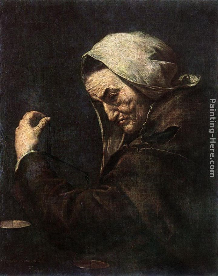 Jusepe de Ribera An Old Money-Lender